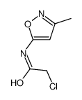 2-氯-N-(3-甲基异噁唑-5-基)乙酰胺结构式