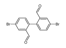 4,4'-dibromo-2,2'-diformyl-1,1'-biphenyl结构式