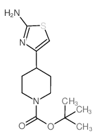 tert-butyl 4-(2-aminothiazol-4-yl)piperidine-1-carboxylate结构式