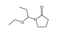 1-(1-ethoxy-propyl)-pyrrolidin-2-one结构式