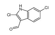 2,6-dichloro-1H-indole-3-carbaldehyde结构式