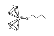 (η5-cyclopentadienyl)2VSBu结构式