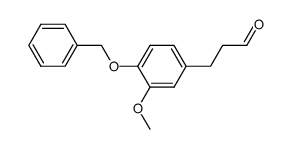 3-(3-methoxy-4-benzyloxyphenyl)propionaldehyde结构式