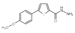 5-(4-甲氧基苯基)噻吩-2-碳酰肼结构式