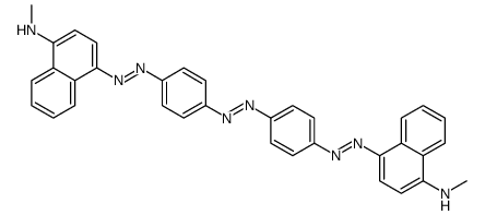 4,4'-[Azobis(4,1-phenyleneazo)]bis[N-methyl-1-naphthalenamine]结构式
