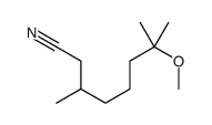 7-methoxy-3,7-dimethyloctanenitrile结构式