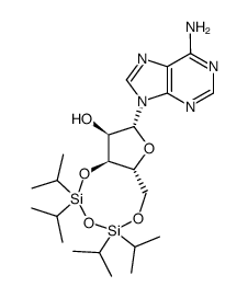 3',5'-O-(1,1,3,3-四异丙基-1,3-二氧杂戊二基)腺苷结构式