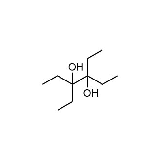 3,4-二乙基己烷-3,4-二醇结构式