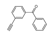 3-ethynylbenzophenone结构式