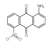 9,10-Anthracenedione, 1-amino-5-nitro-结构式