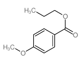 Benzoic acid,4-methoxy-, propyl ester结构式
