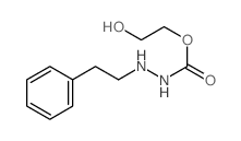 Hydrazinecarboxylic acid, 2- (2-phenylethyl)-, 2-hydroxyethyl ester结构式