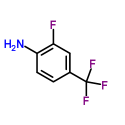 2-氟-4-(三氟甲基)苯胺结构式