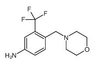 4-(吗啉-4-甲基)-3-(三氟甲基)苯胺结构式