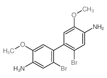 [1,1'-Biphenyl]-4,4'-diamine,2,2'-dibromo-5,5'-dimethoxy-结构式