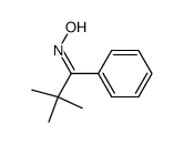 (Z)-2,2-dimethyl-1-phenyl-1-propanone oxime结构式
