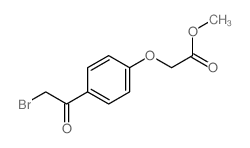 Acetic acid,2-[4-(2-bromoacetyl)phenoxy]-, methyl ester结构式