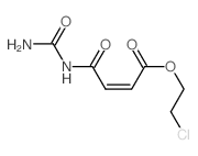2-Butenoic acid,4-[(aminocarbonyl)amino]-4-oxo-, 2-chloroethyl ester, (Z)- (9CI)结构式