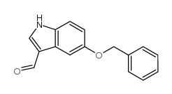 5-苄氧基吲哚-3-甲醛结构式