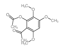 (2-acetyl-3,5,6-trimethoxy-phenyl) acetate结构式