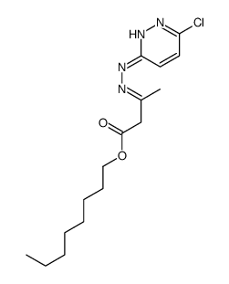 octyl (3E)-3-[(6-chloropyridazin-3-yl)hydrazinylidene]butanoate结构式