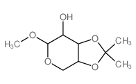 b-L-Arabinopyranoside, methyl3,4-O-(1-methylethylidene)-结构式