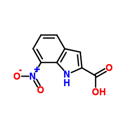 7-硝基吲哚-2-甲酸结构式