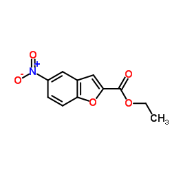 5-硝基苯并呋喃-2-羧酸乙酯结构式