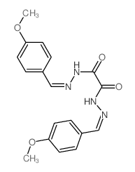 Ethanedioic acid,1,2-bis[2-[(4-methoxyphenyl)methylene]hydrazide]结构式