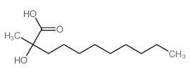 2-hydroxy-2-methyl-undecanoic acid结构式