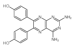 4-[2,4-diamino-6-(4-oxo-1-cyclohexa-2,5-dienylidene)-5,8-dihydropteridin-7-ylidene]cyclohexa-2,5-dien-1-one结构式