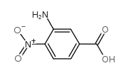 3-氨基-4-硝基苯甲酸结构式