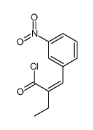 2-[(3-nitrophenyl)methylidene]butanoyl chloride结构式
