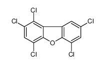 1,2,4,6,8-pentachlorodibenzofuran结构式