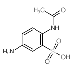 Benzenesulfonic acid,2-(acetylamino)-5-amino-结构式