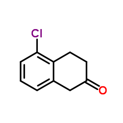 5-氯-3,4-二氢-1H-2-萘酮结构式