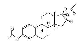 16α,17α-Epoxy-1,3,5(10)-estratriene-3,17β-diol diacetate结构式