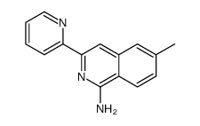 6-methyl-3-pyridin-2-ylisoquinolin-1-amine结构式