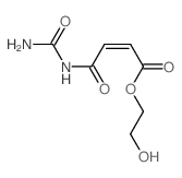 2-hydroxyethyl (Z)-3-(carbamoylcarbamoyl)prop-2-enoate结构式