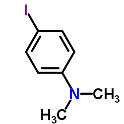 4-碘-N,N-二甲基苯胺结构式