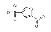 5-nitrothiophene-3-sulfonyl chloride结构式