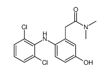 2-[2-(2,6-dichloroanilino)-5-hydroxyphenyl]-N,N-dimethylacetamide结构式