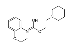 2-piperidin-1-ylethyl N-(2-ethoxyphenyl)carbamate结构式