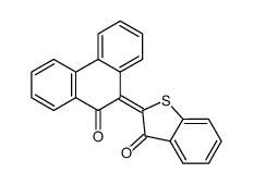 2-(10-oxo-10H-phenanthren-9-ylidene)-benzo[b]thiophen-3-one结构式