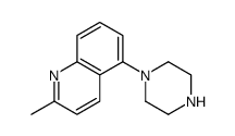 2-Methyl-5-(1-piperazinyl)quinoline结构式
