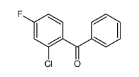 (2-Chloro-4-fluorophenyl)phenylmethanone结构式