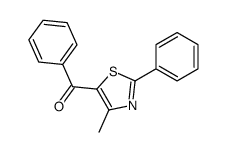 (4-methyl-2-phenyl-1,3-thiazol-5-yl)-phenylmethanone结构式