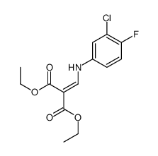 diethyl [[(3-chloro-4-fluorophenyl)amino]methylene]malonate结构式