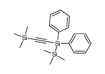 1-(trimethylsilylethynyl)-1,1-diphenyl-2,2,2-trimethyldisilane结构式