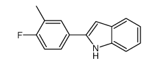 2-(4-fluoro-3-methylphenyl)-1H-indole结构式